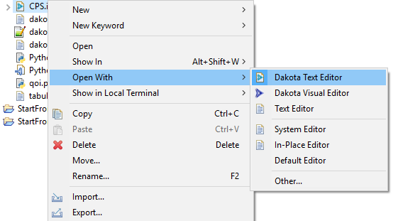 Dakota Text Editor