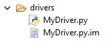 Our completed driver file