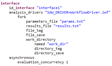 Interface block with "SAW_DRIVER" interface