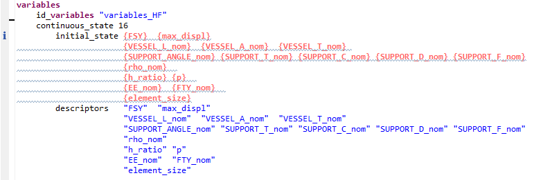 Pre-processor markup in the text editor