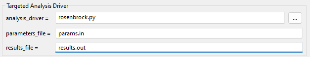 Example analysis driver target