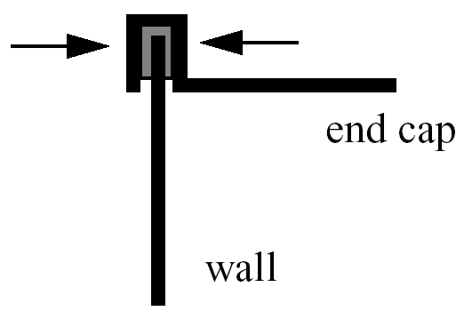 Container wall-to-end-cap seal