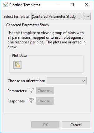 Centered parameter study options