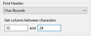 Char Bounds options